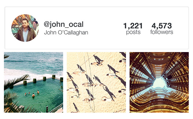 John O'Callaghan Instagram Time Out Sydney